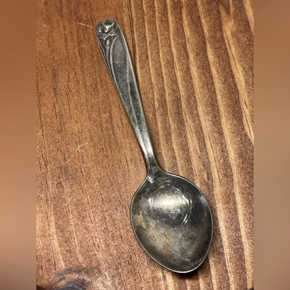 1847 Rogers Bros IS Silverplate Teaspoon –Daffodil Pattern 1950 Vintage Flatware